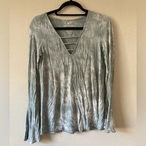 American Eagle Tie Dye Bell Sleeve